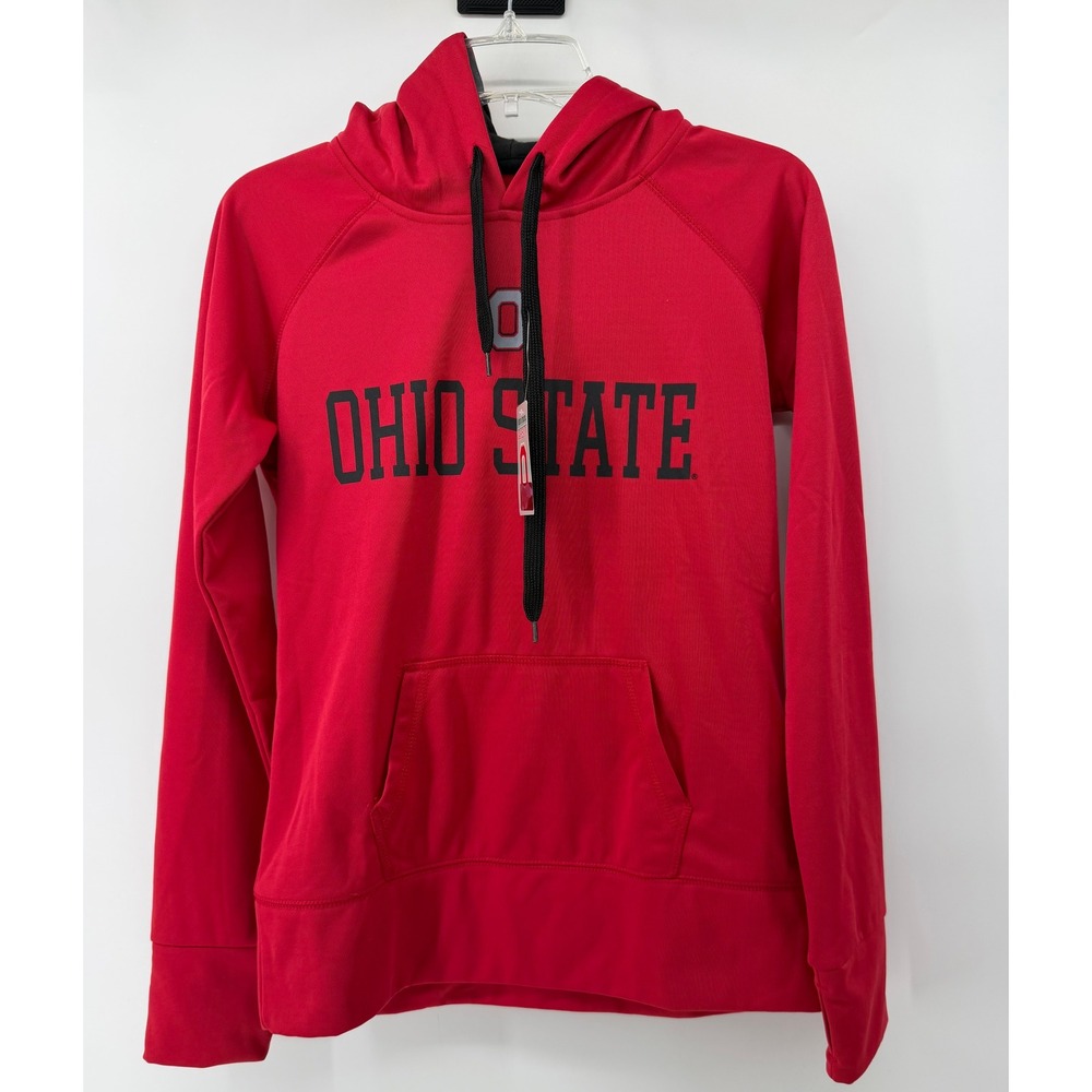 Ohio State Buckeyes Varsity Authentic Apparel Red Performance Hoodie Small NWT